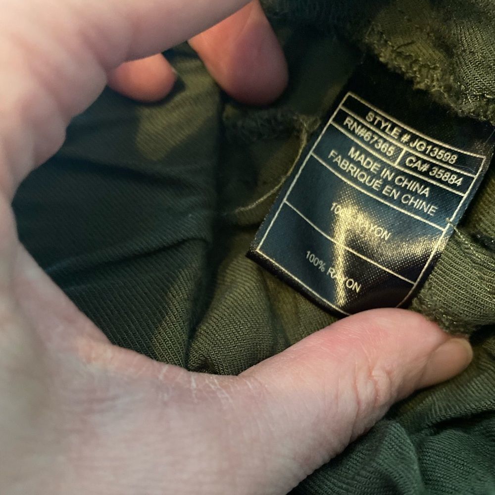 Jack by BB Dakota Hunter Military Forest Green Shorts, Rayon, medium M - EUC - Picture 5 of 5